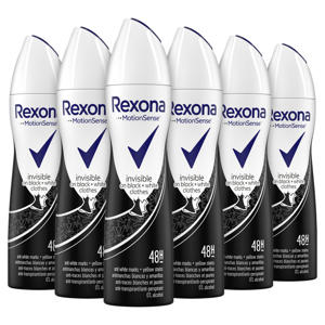 Rexona Women Invisible Diamond deodorant - 6 x 150 ml - voordeelverpakking