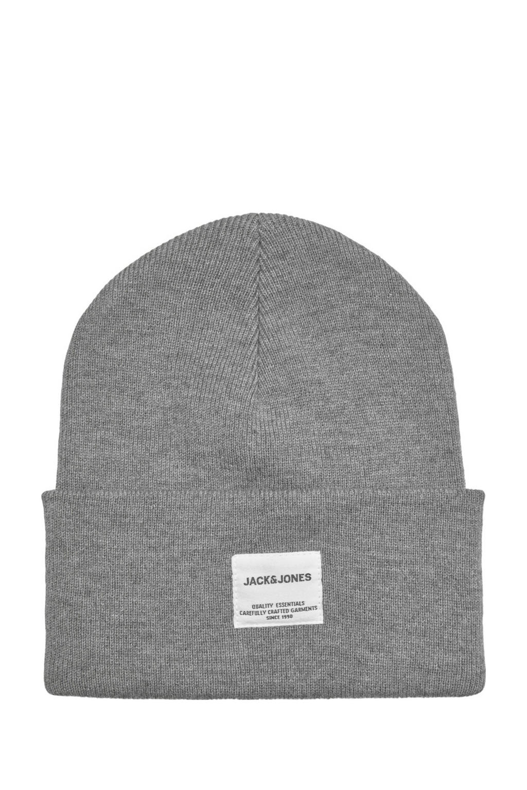 JACK & JONES ADDITIONALS muts JACLONG grijs melange