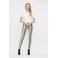 OBJECT coated skinny legging OBJBELLE met slangenprint beige