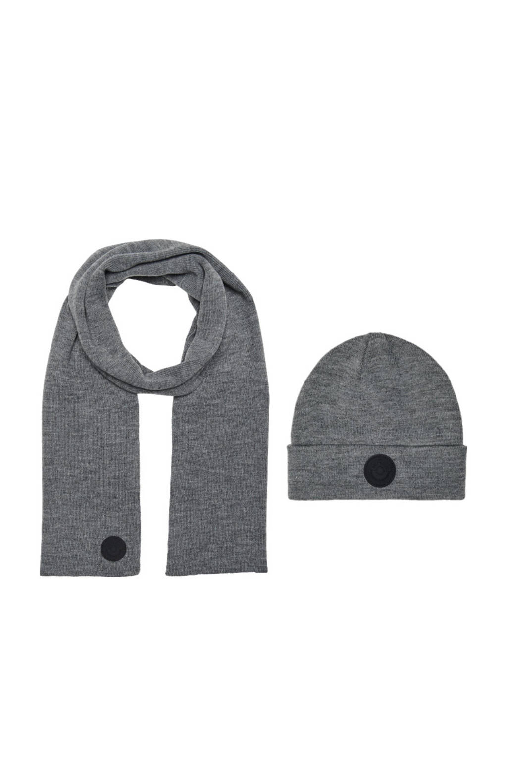 ONLY & SONS set ONSEVAN muts + sjaal grijs, Grijs