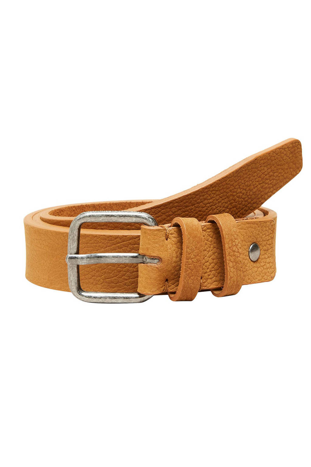 SELECTED HOMME leren riem SLHBANE cognac, Cognac