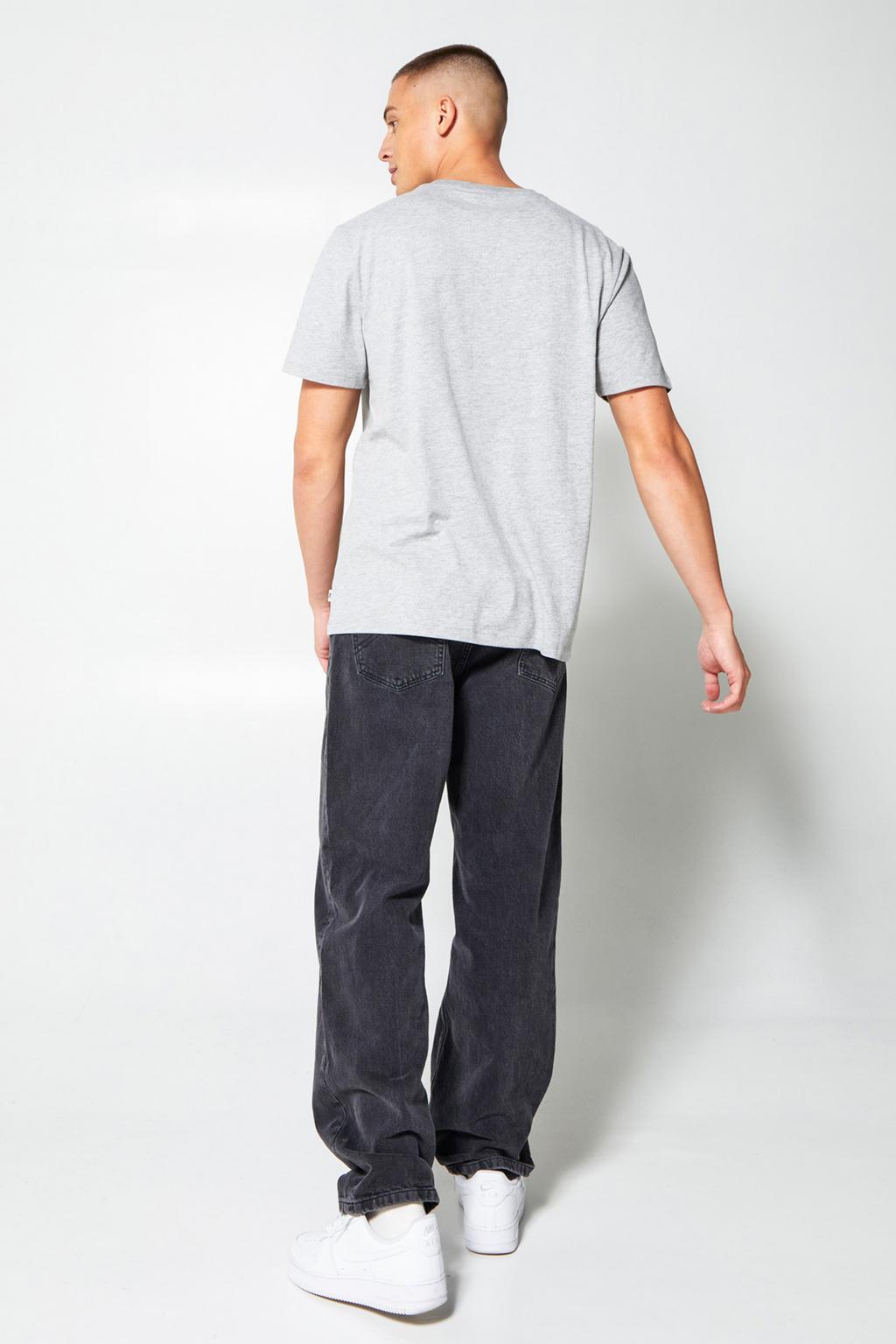 America Today loose fit T-shirt Eric van katoen grey melange