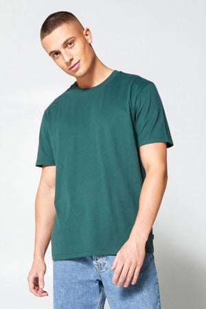 loose fit T-shirt Eric van katoen groen