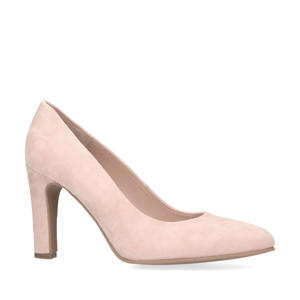   suède pumps lichtroze