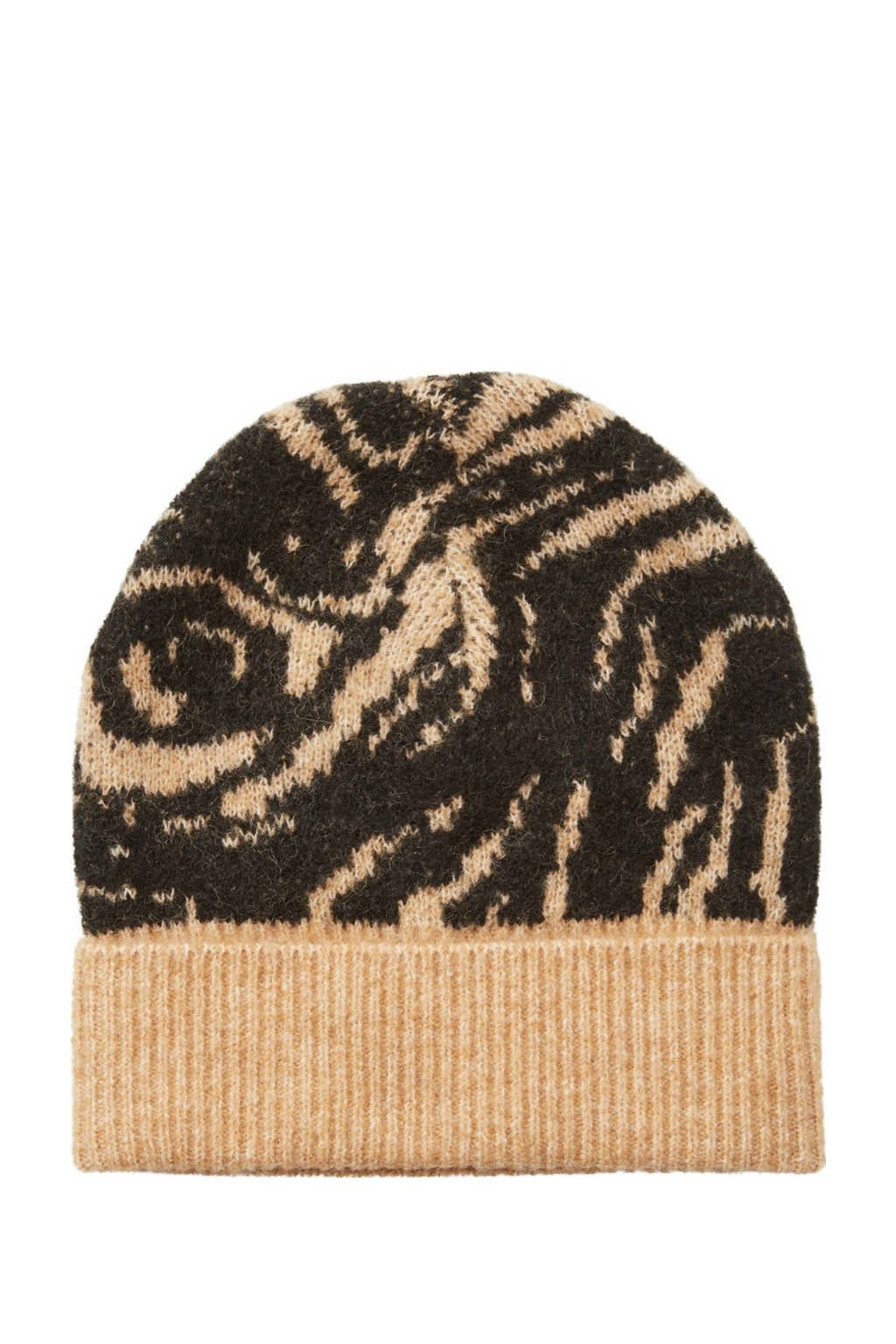 VERO MODA muts VMSILJA zwart/lichtbruin, Zwart/lichtbruin