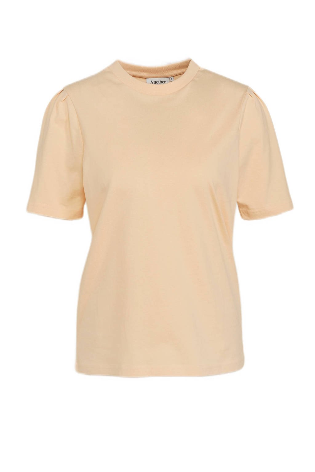Another-Label T-shirt van biologisch katoen lichtgeel, Lichtgeel
