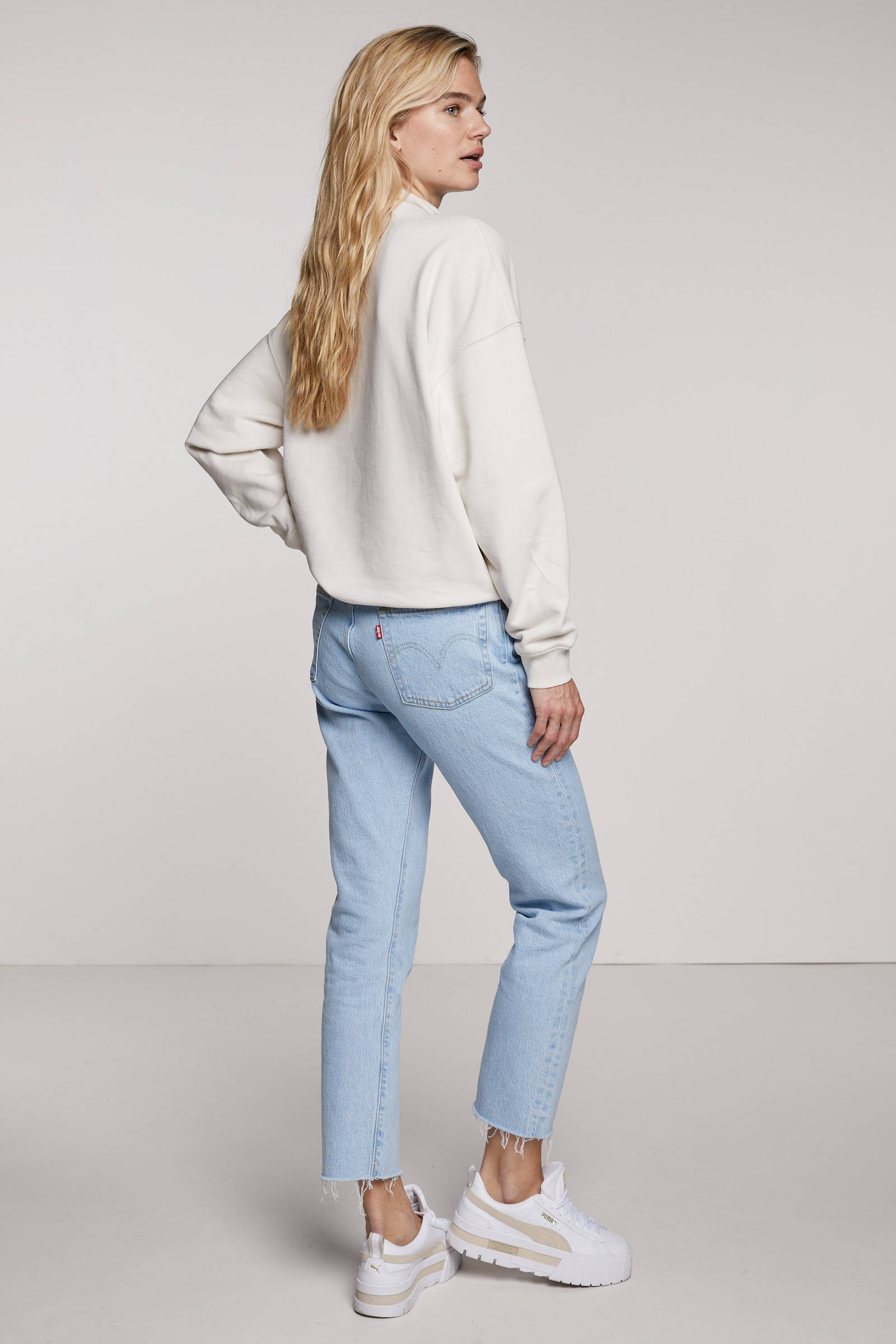 Levi's - 501 Original Cropped Jean in Samba Goal | Showpo