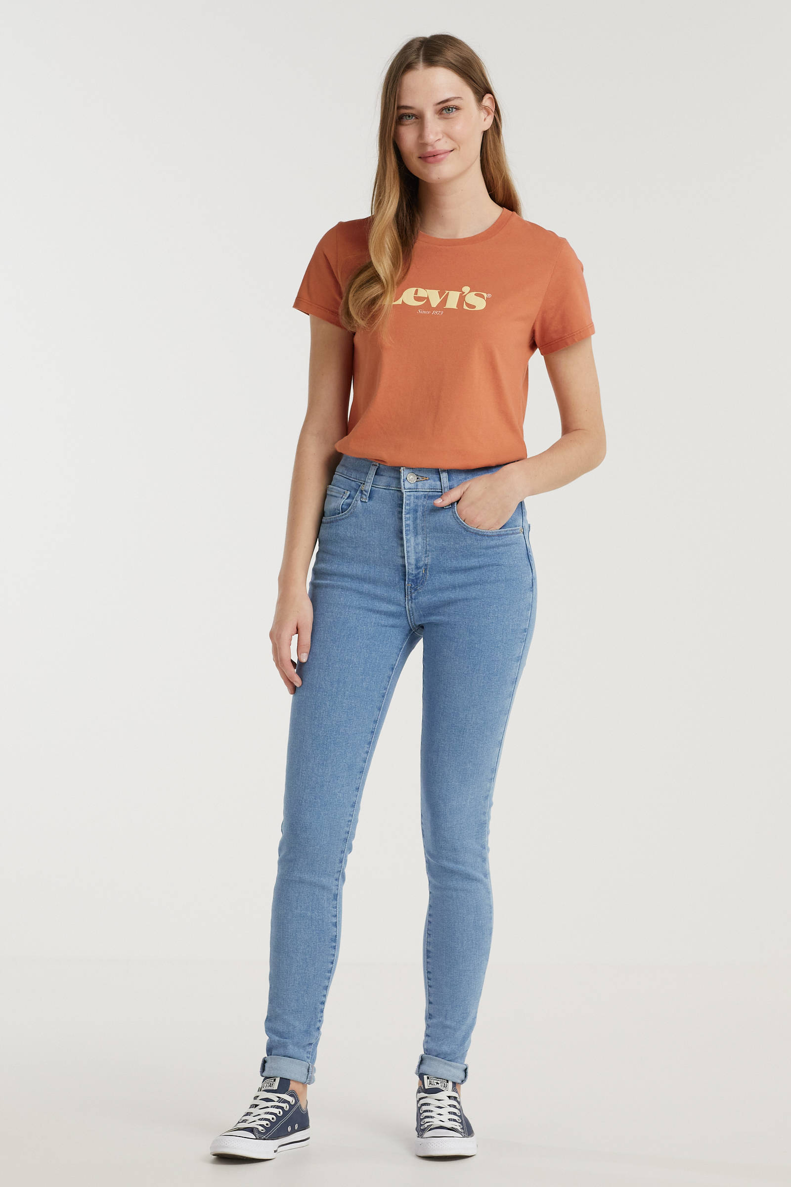 Levi's Mile high skinny high waist skinny jeans naples stone | wehkamp