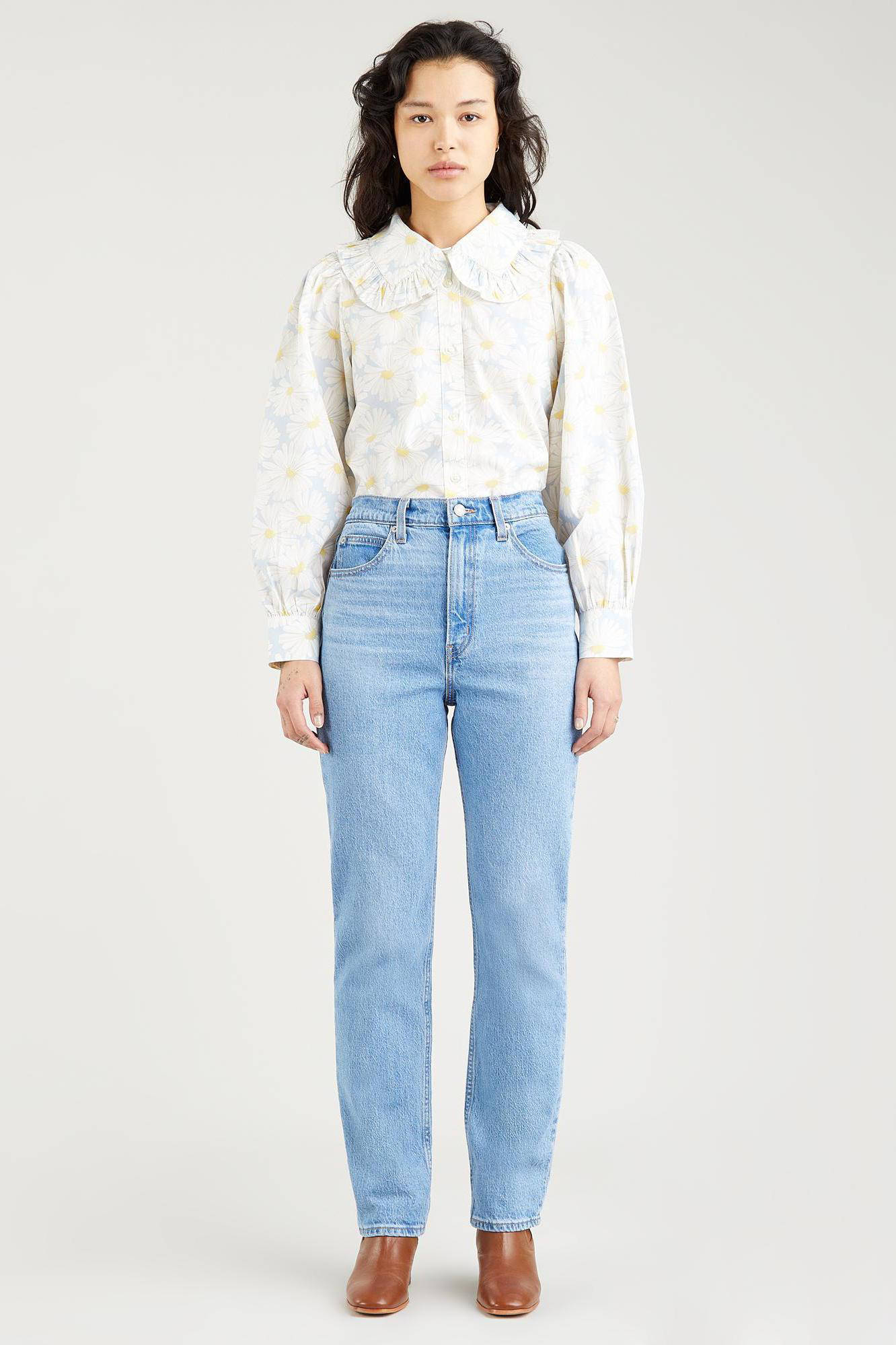 Levi's 70's high waist straight fit jeans marin park | wehkamp