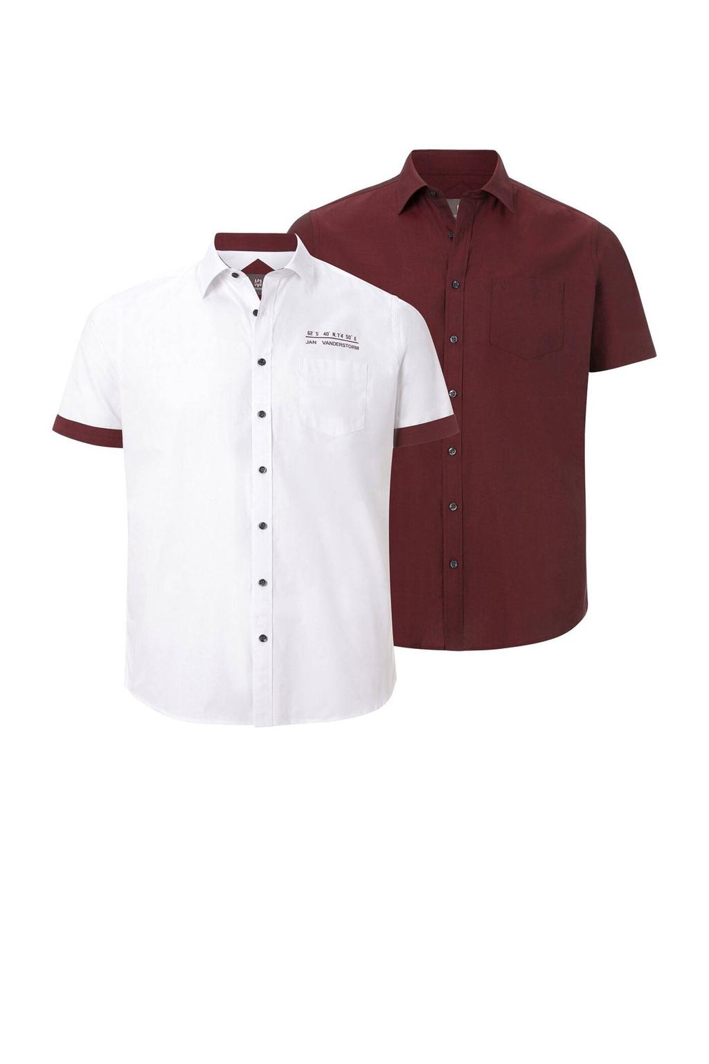 Jan Vanderstorm casual overhemd EVIN Plus Size - (set van 2)
