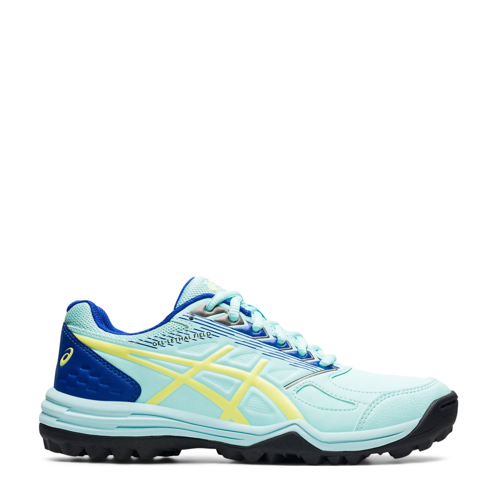 ASICS Gel-Lethal Field hockeyschoenen lichtblauw/geel/blauw | wehkamp