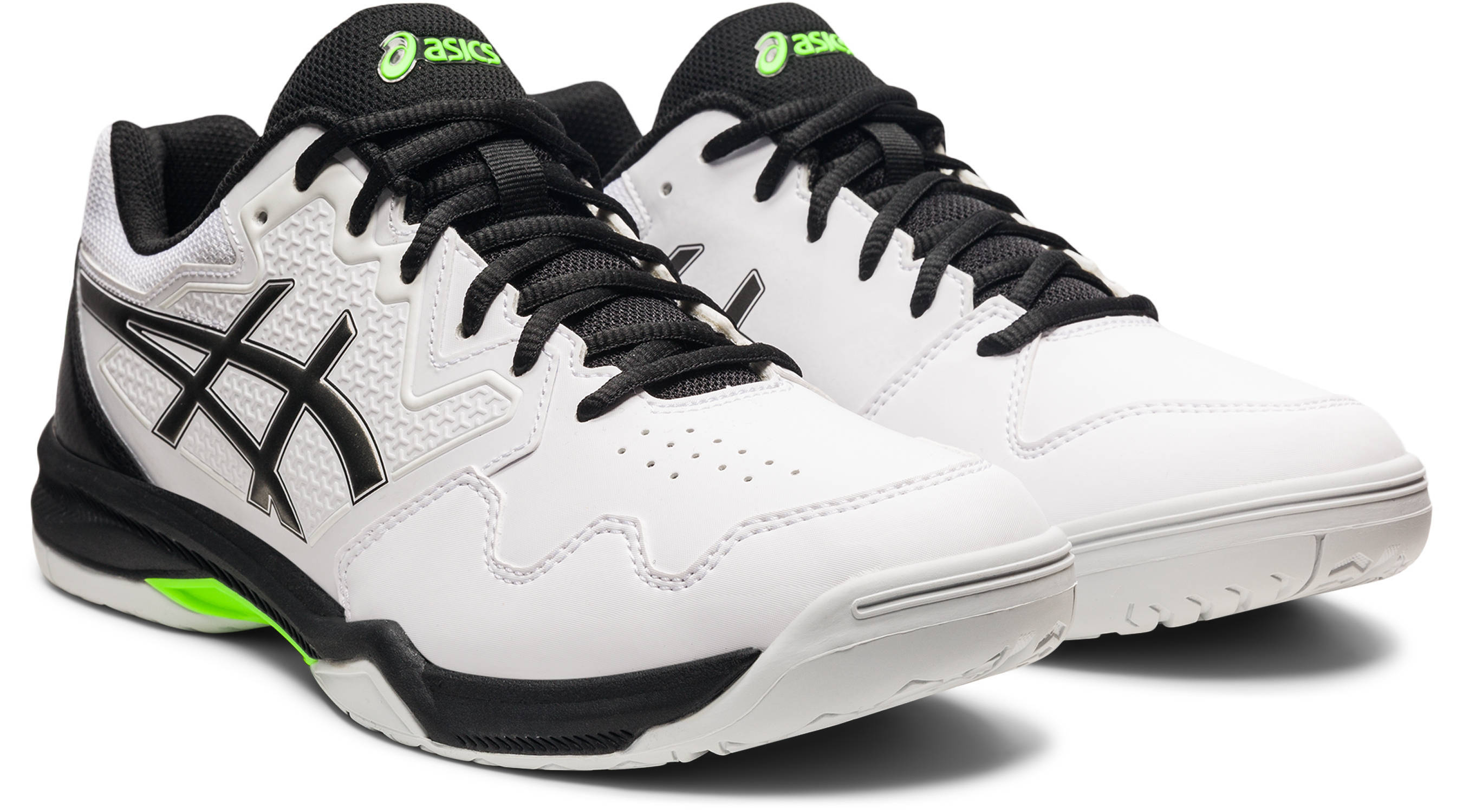 ASICS Gel-Dedicate 7 tennisschoenen wit/metallic grijs/zwart | wehkamp