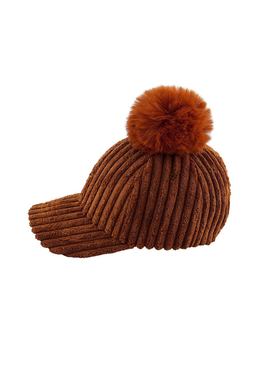 little PIECES corduroy pet met pompon LPHELENA bruin, Bruin