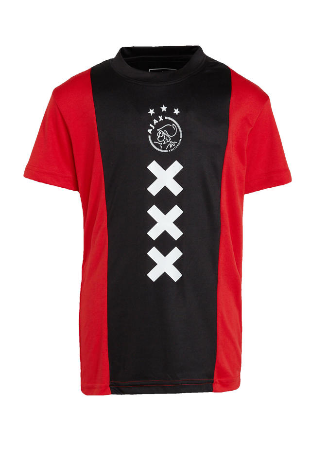 Verval Notitie beu Ajax Ajax T-shirt met printopdruk rood/zwart | wehkamp