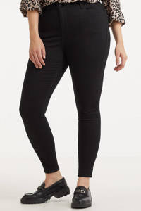 Zwarte dames Levi's Plus high waist super skinny jeans van stretchdenim 