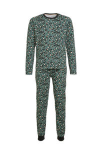 Dreamcovers pyjama met panterprint groen