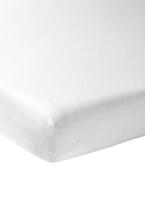 katoenen juniorbed hoeslaken 70x150 cm wit