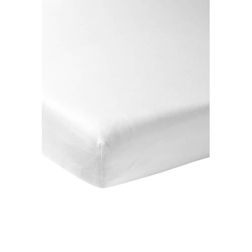 Meyco katoenen juniorbed hoeslaken 70x150 cm wit afbeelding