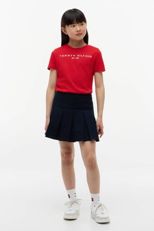 unisex T-shirt van katoen rood