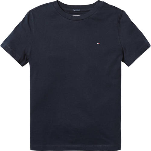 Tommy Hilfiger T-shirt van katoen donkerblauw afbeelding
