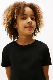 thumbnail: Tommy Hilfiger T-shirt van katoen zwart