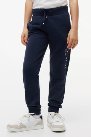 joggingbroek van katoen donkerblauw