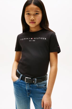 unisex T-shirt van katoen zwart
