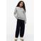 Tommy Hilfiger unisex sweater met logo lichtgrijs