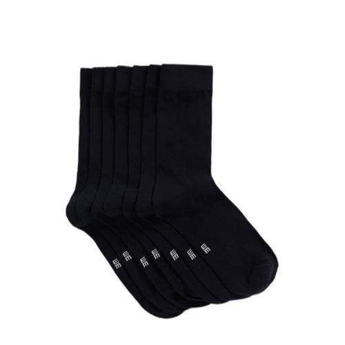 WE Fashion sokken - set van 7 donkerblauw afbeelding