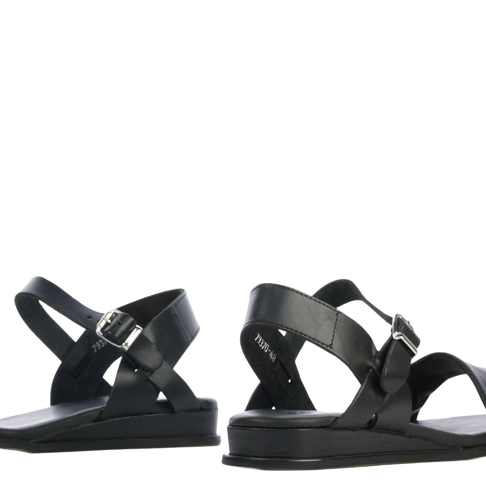 Red Rag 79370 leren sandalen zwart | wehkamp