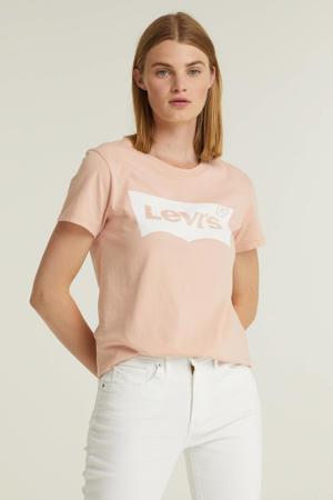 T-shirt Perfect Tee Batwing met logo lichtroze