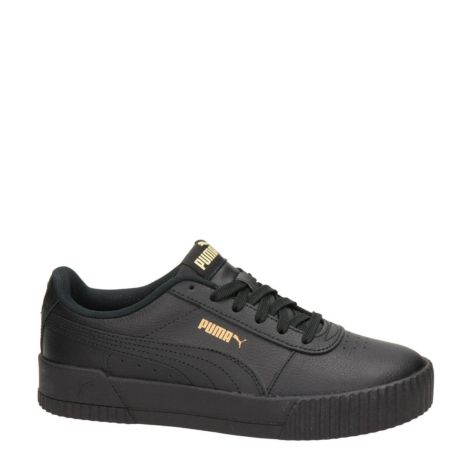 Puma Carina leren sneakers zwart wehkamp