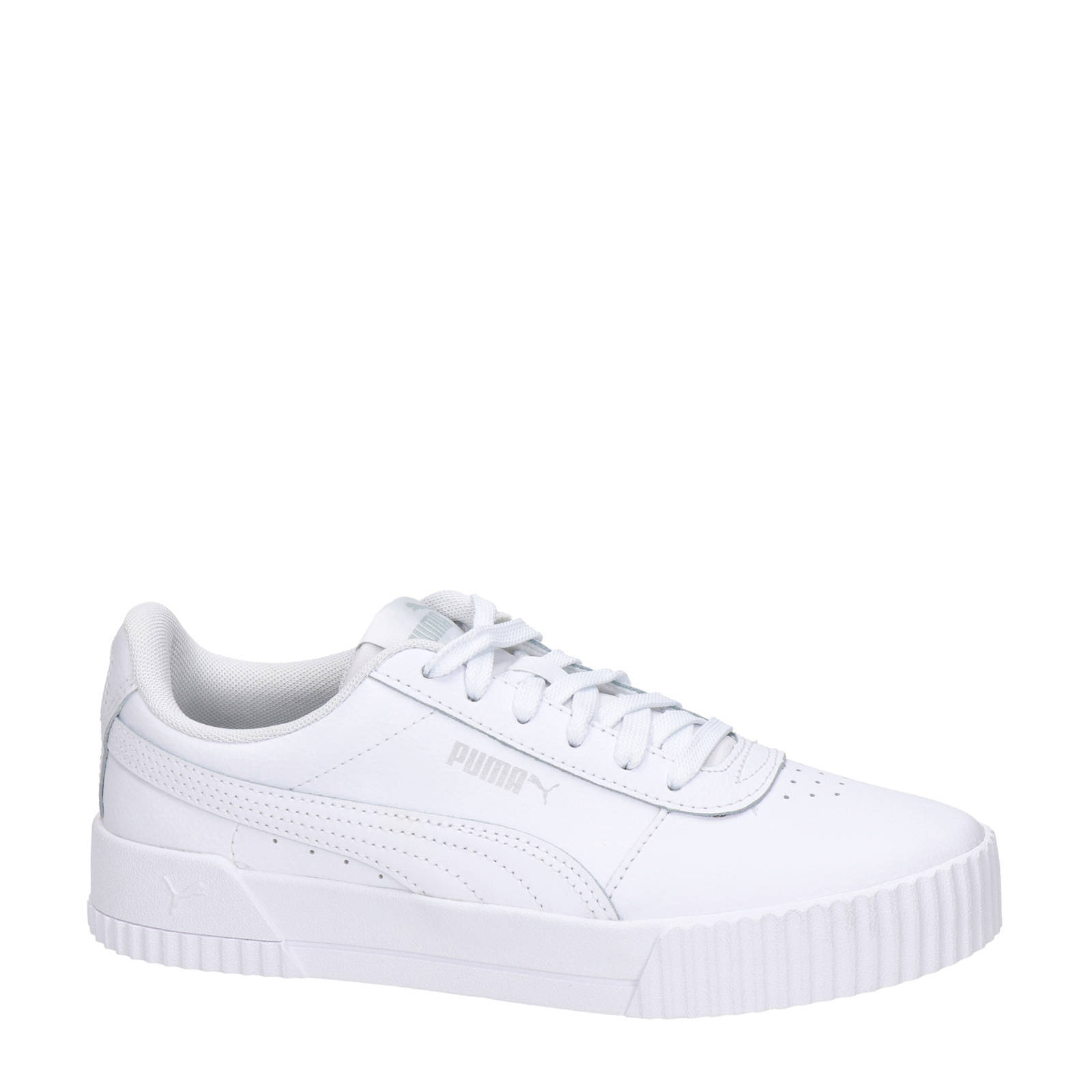 Puma Carina leren sneakers wit | wehkamp