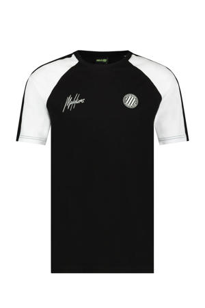 T-shirt Striker met logo zwart/wit