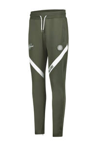 Malelions regular fit joggingbroek Trackpants Pre-Match met logo groen/wit, Groen/wit
