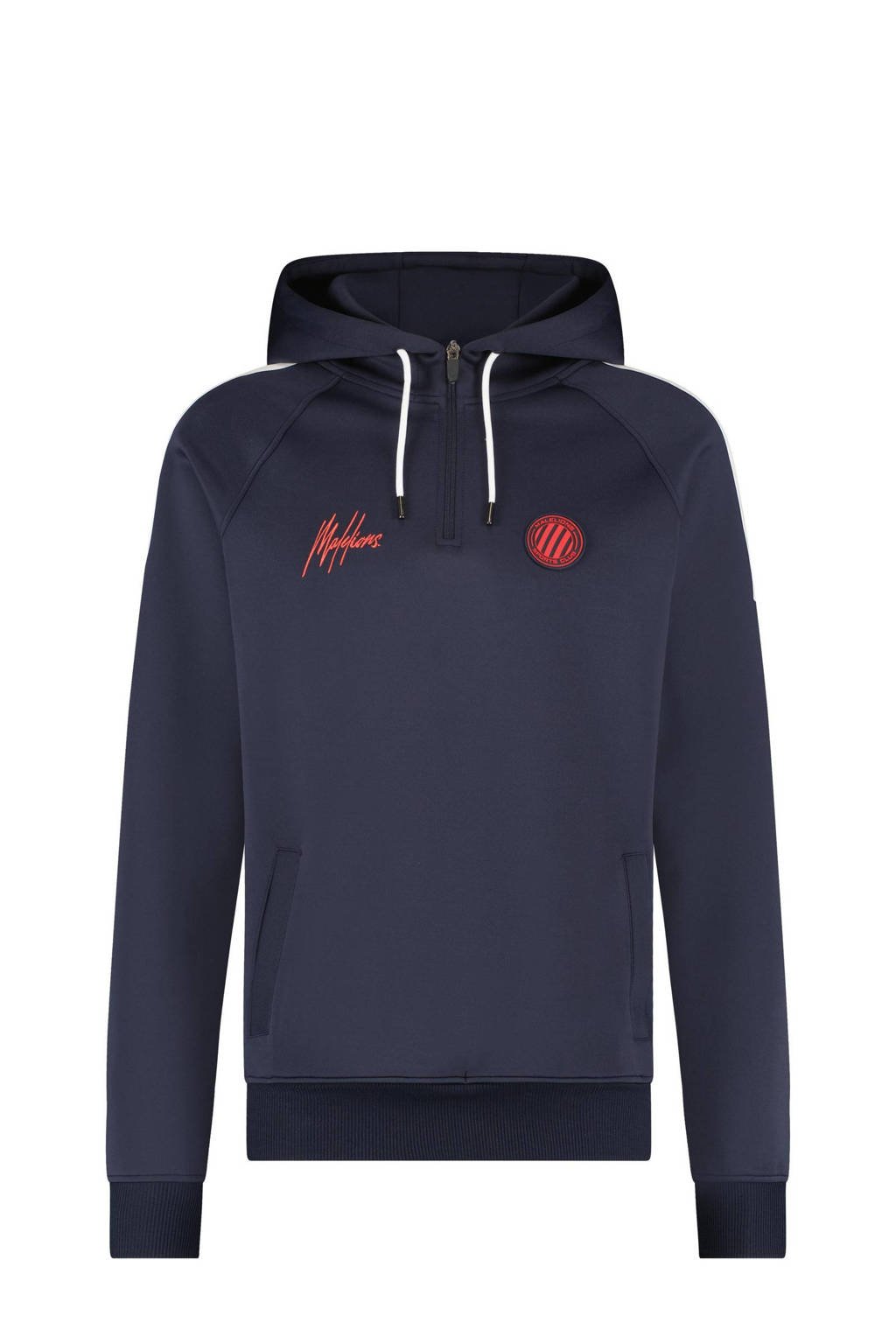 Malelions hoodie Hoodie Striker met logo blauw/wit/rood, Blauw/wit/rood