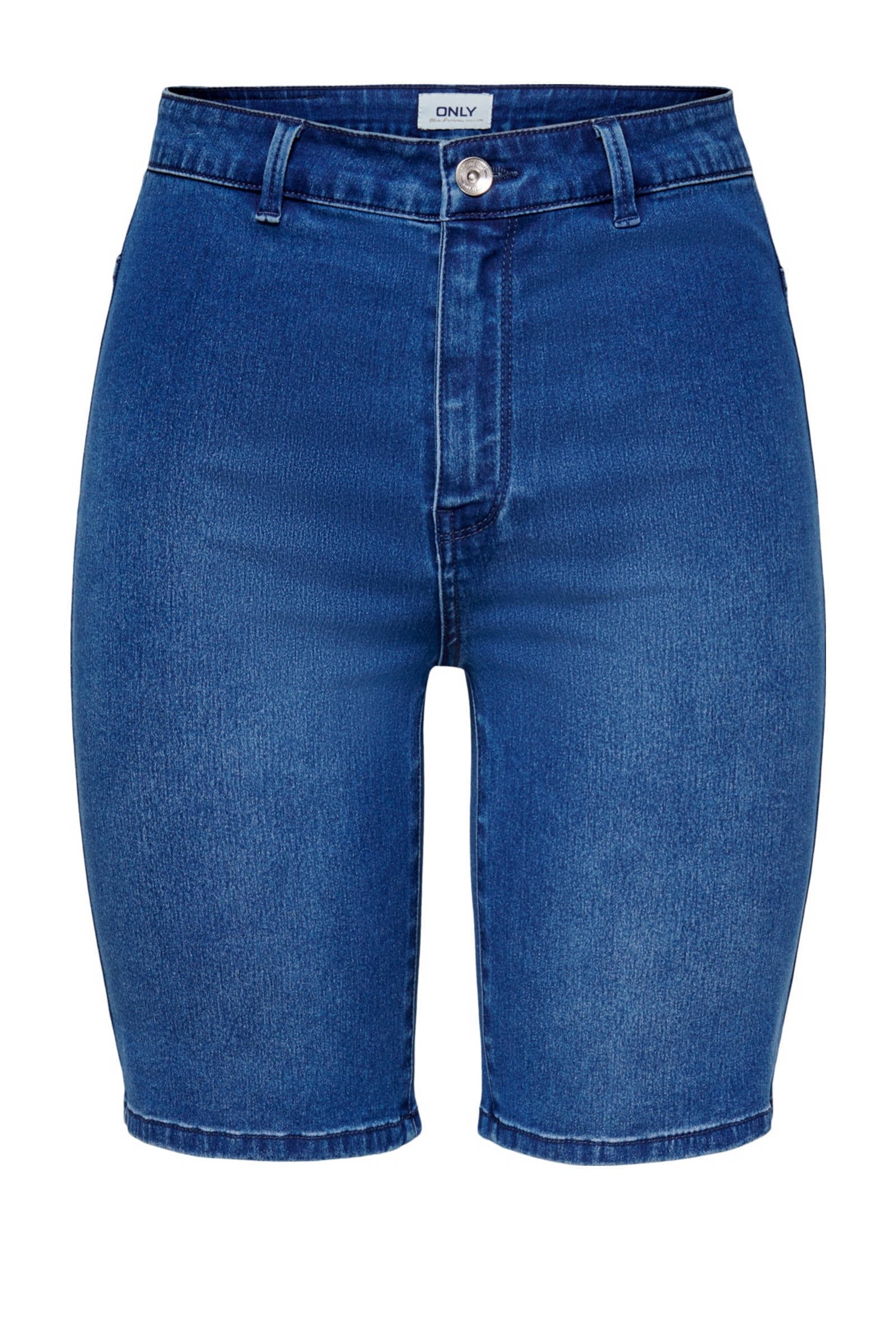 ONLY skinny fit bermuda jeans ONLROYAL met biologisch katoen medium blue  denim | wehkamp