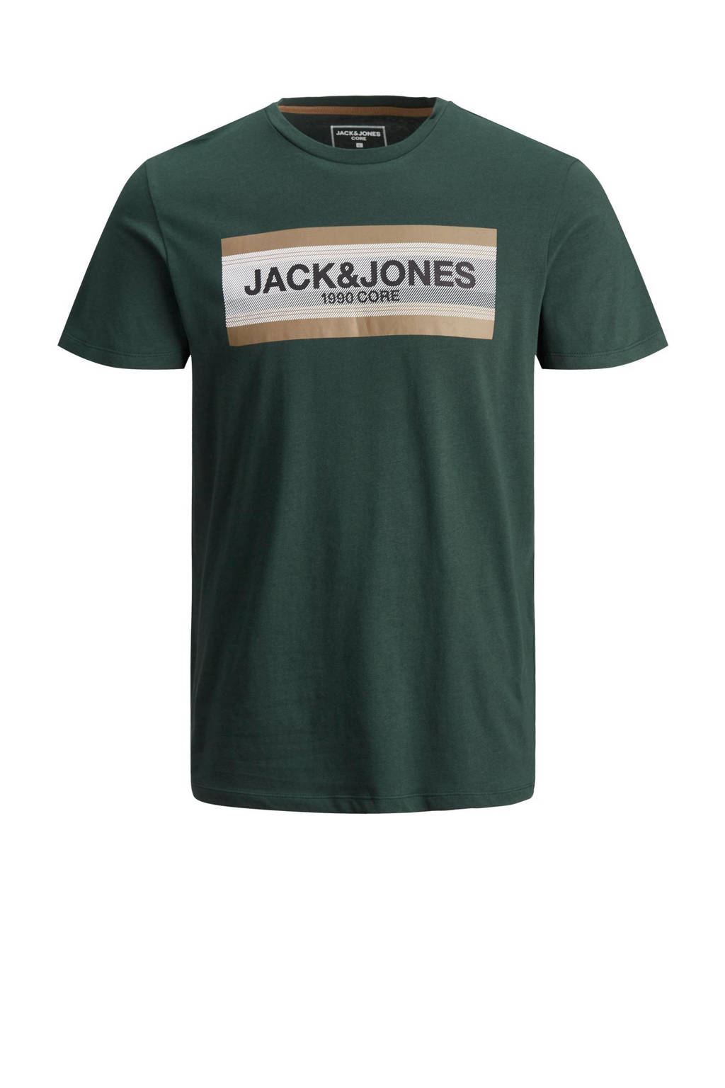 JACK & JONES CORE T-shirt Booster met printopdruk groen, Groen