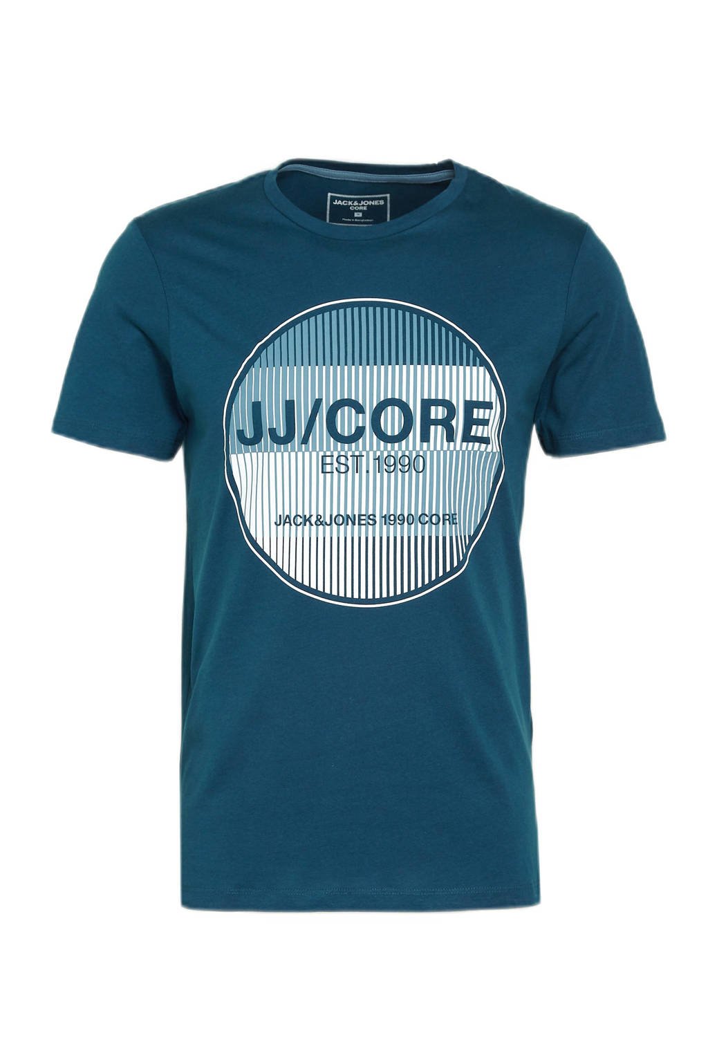 JACK & JONES CORE T-shirt Booster met printopdruk blauw, Blauw
