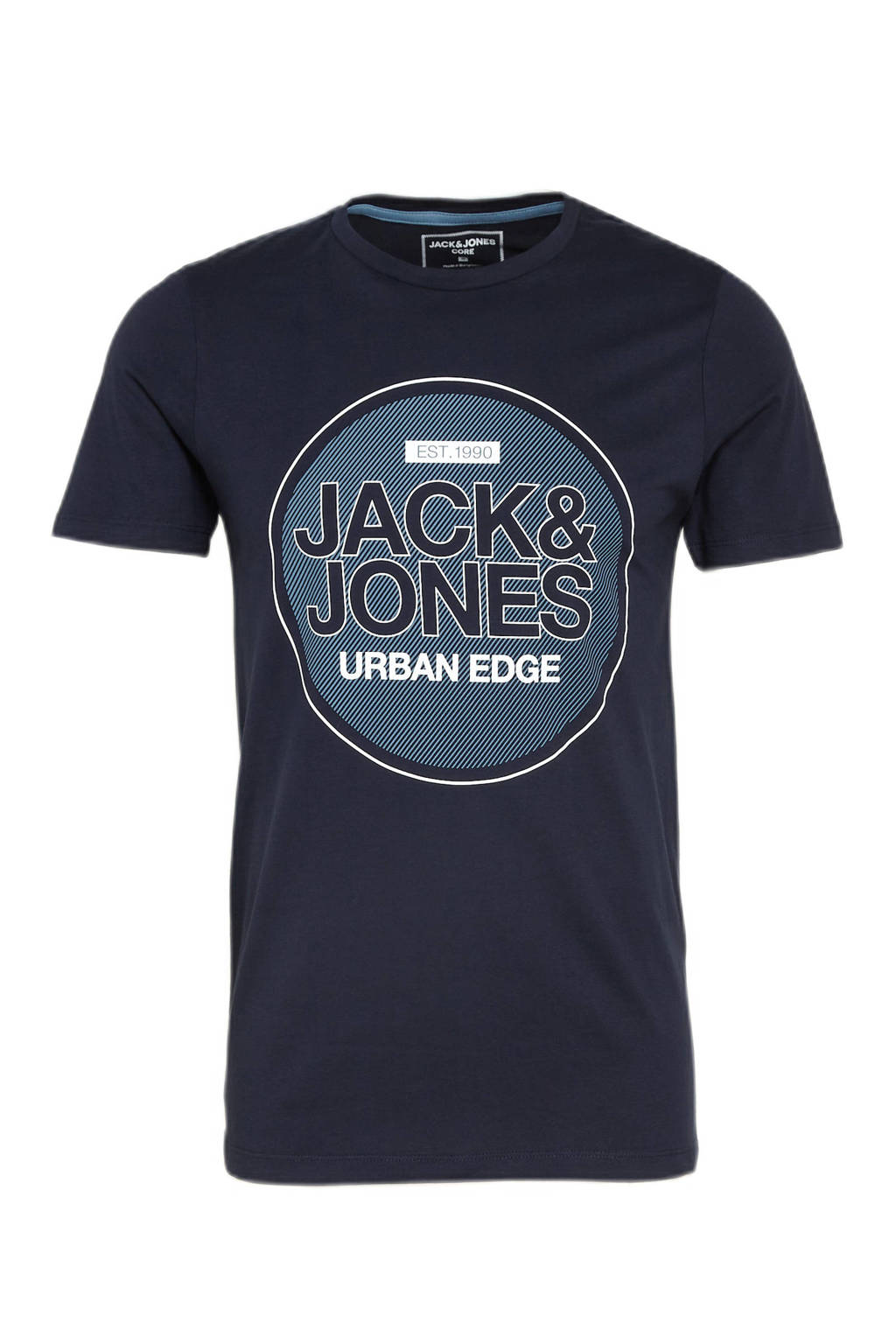 JACK & JONES CORE T-shirt Booster met printopdruk donkerblauw, Donkerblauw