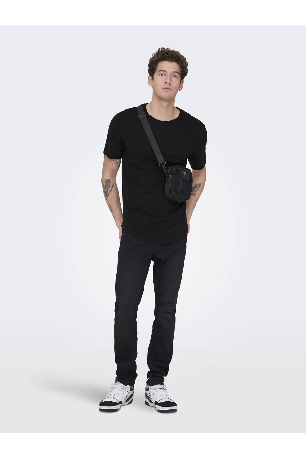 ONLY & SONS oversized T-shirt zwart