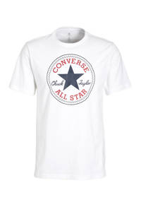 Converse T-shirt Nova Chuck Patch met printopdruk wit, Wit