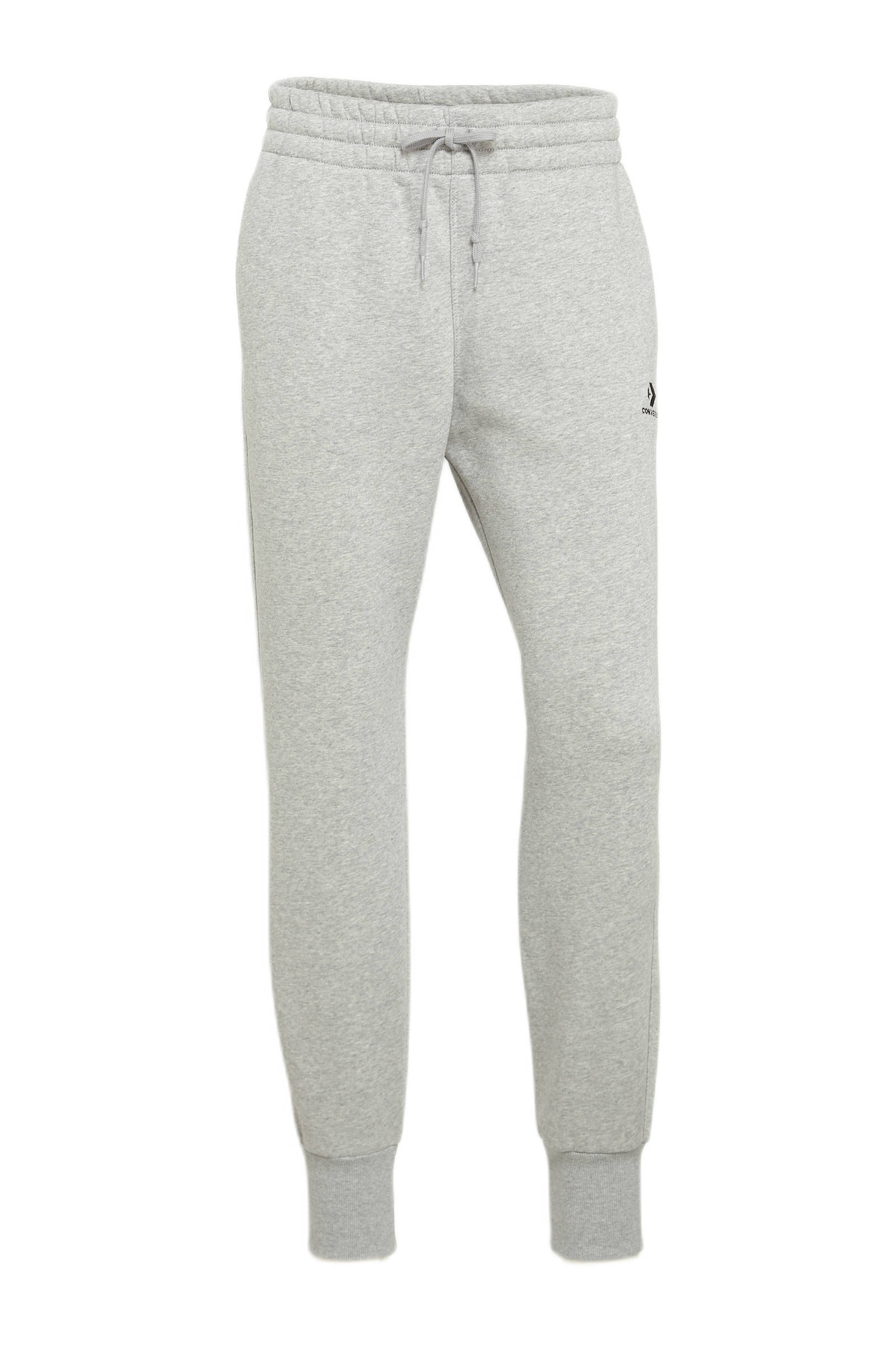 Converse joggingbroek Embroidered Star Chevron grijs melange | wehkamp