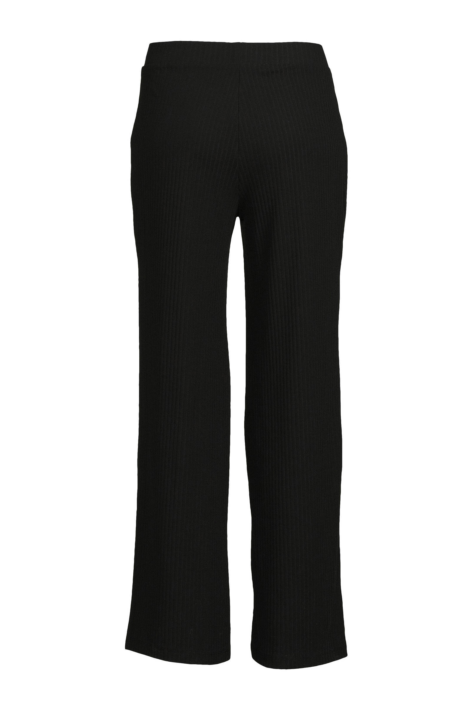 ONLY wide leg palazzo broek ONLNELLA zwart | wehkamp