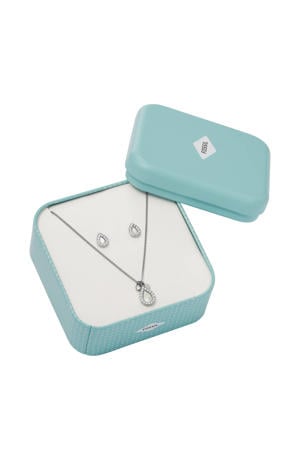 collier + oorbellen JF03765040 Classics zilverkleurig