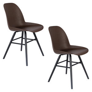 eetkamerstoel Albert Coffee (set van 2)