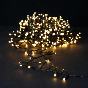 verlichtingssnoer kerst (op batterij met timer) (200 LED) (warm white)