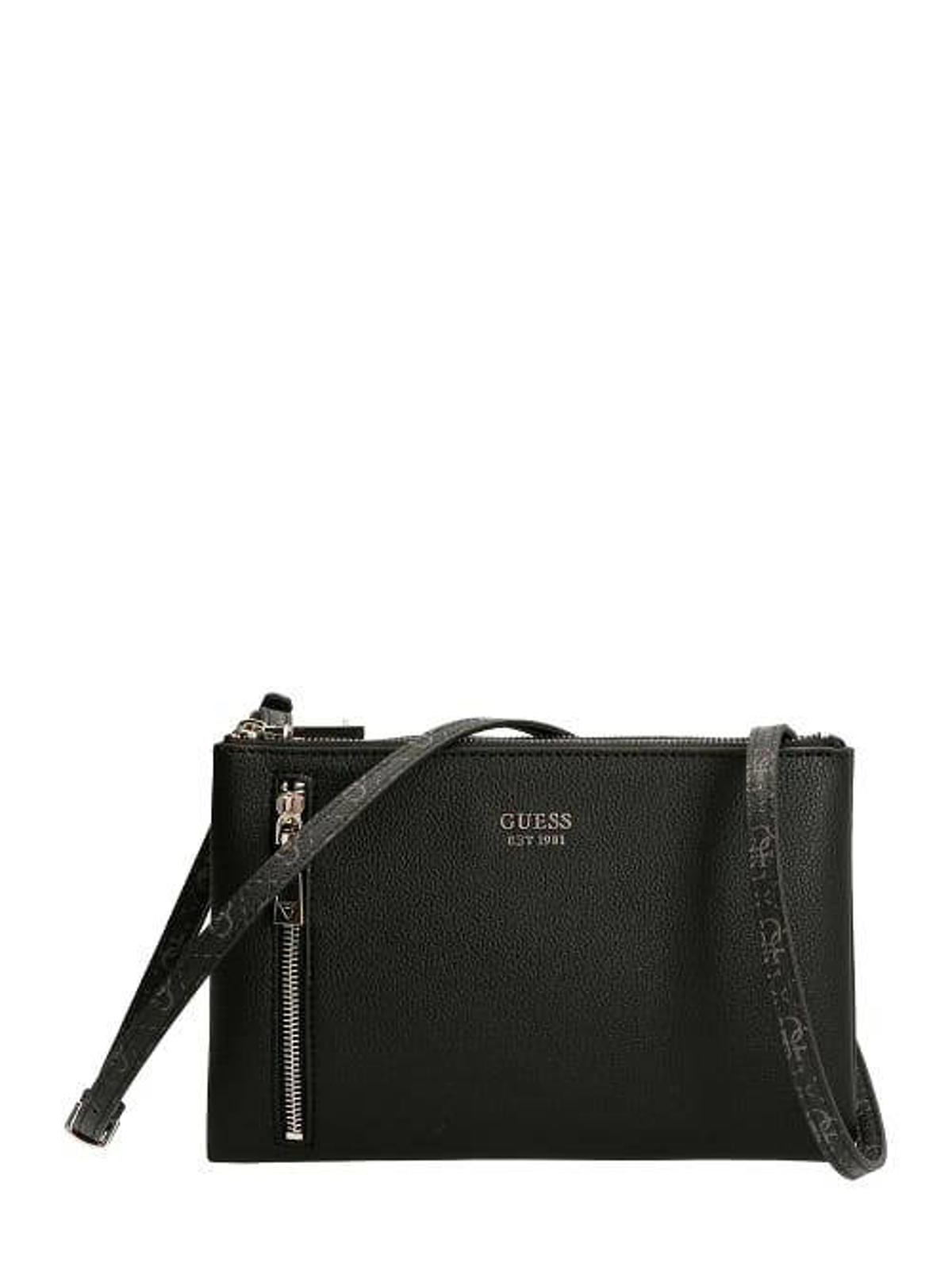 GUESS crossbody tas Naya zwart/antraciet wehkamp
