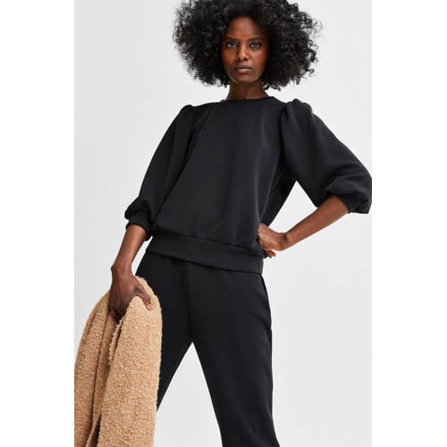 SELECTED FEMME sweater SLFTENNY zwart afbeelding