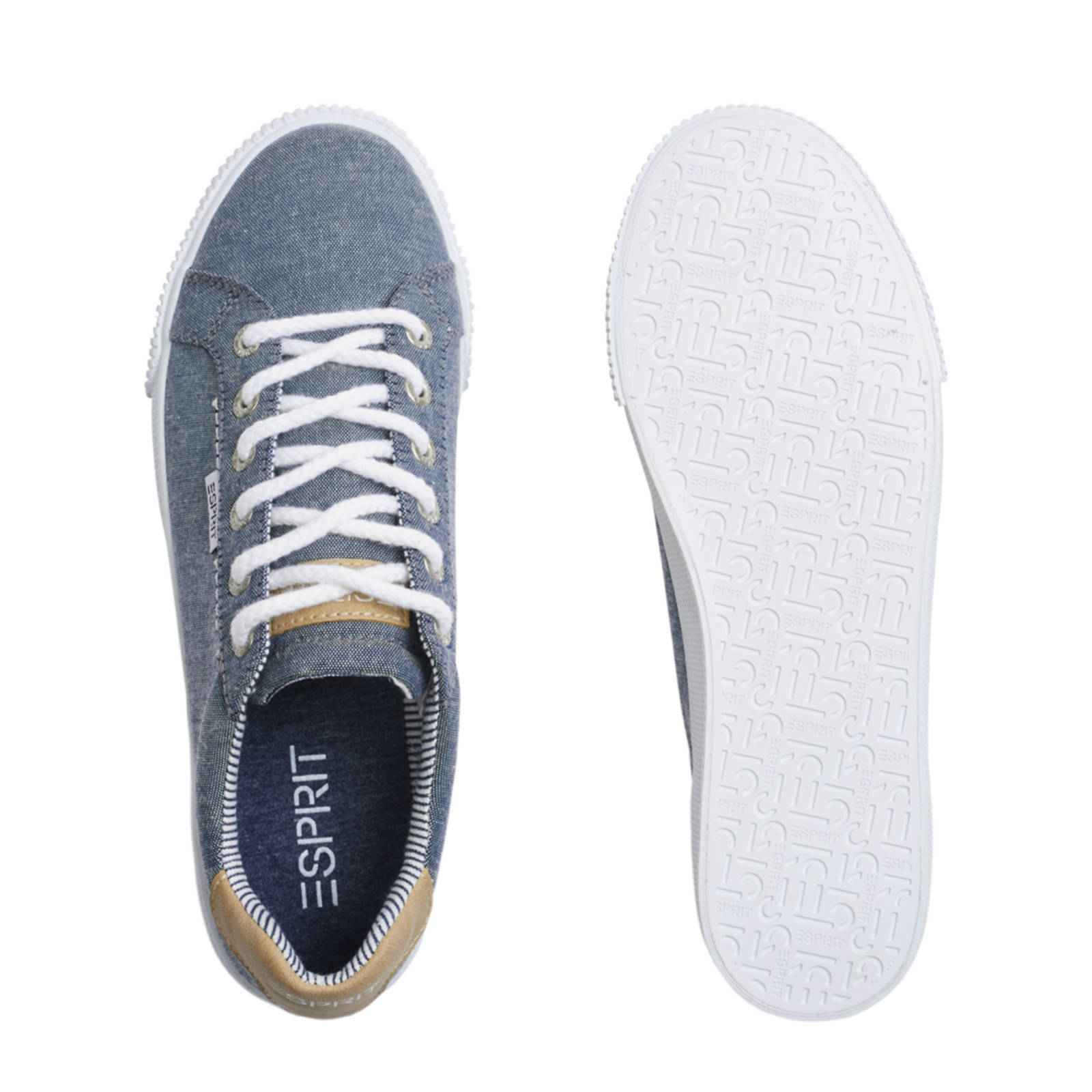 ESPRIT sneakers blauw | wehkamp